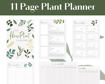 Plant Planner- Garden Planner- Plant Tracker- Plant Journal- Printable Garden Planner- Printable Houseplant Planner- Plant Log - Digital