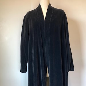 Vintage 50’s Storm Play Black Velveteen Opera Coat