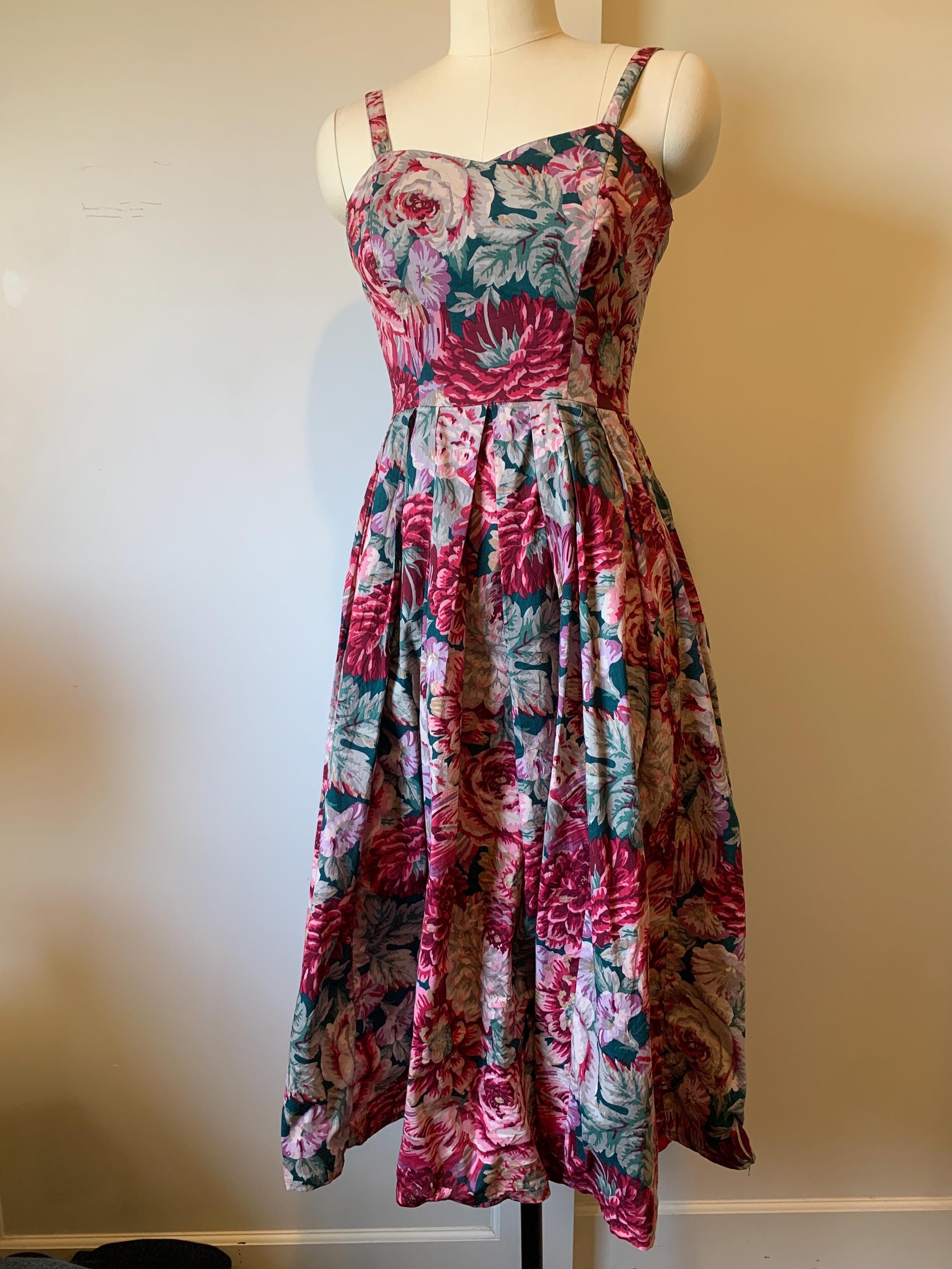 Laura Ashley Purple Dress - Etsy