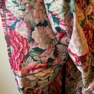 Vintage 80’s Laura Ashley Burgandy, Pink, Purple and Teal Floral Cotton Sundress image 10