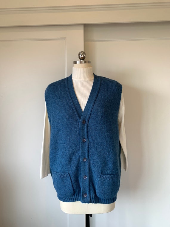 Vintage Jantzen Blue Sweater Vest