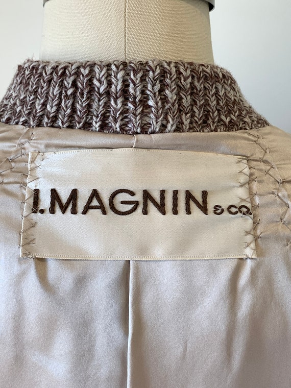 Vintage Fabulous I. Magnin Light Brown Lambs Wool… - image 10
