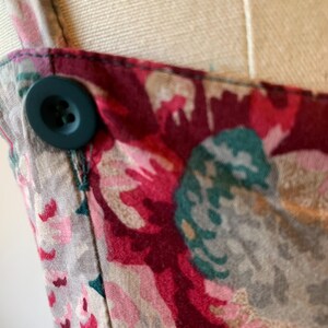 Vintage 80’s Laura Ashley Burgandy, Pink, Purple and Teal Floral Cotton Sundress image 13