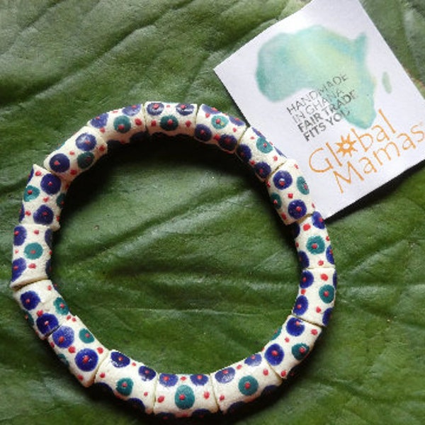 Armband aus Recyclingglas, Handarbeit aus Ghana, Global Mamas