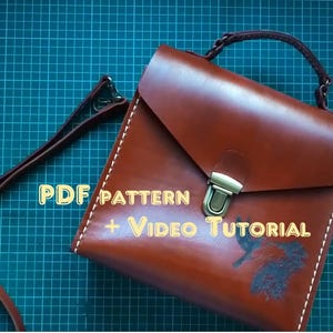 Ledertasche Schnittmuster, Ledertasche Schnittmuster, Damentasche Schnittmuster, Tasche mit Riemen Schnittmuster, Damentasche Schnittmuster, Tasche Schnittmuster