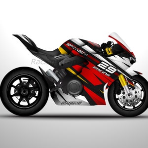 Stripes Vinyl Design Sticker Mockup - Sleek and Stylish Vehicle Graphics Decal for Unleasing Your Motorcycle&#39;s Artistic Side