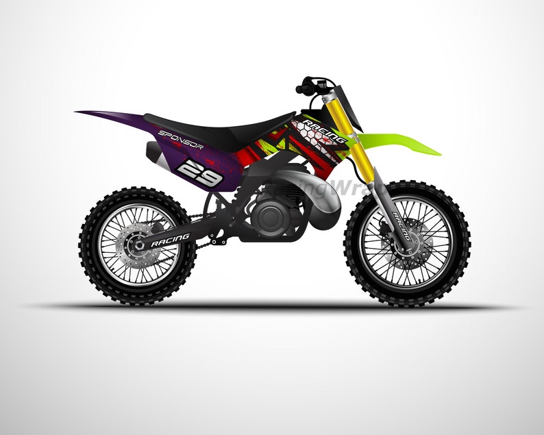Customizable Motocross Dirt Bike Mockup Create Your Own Graphic Design