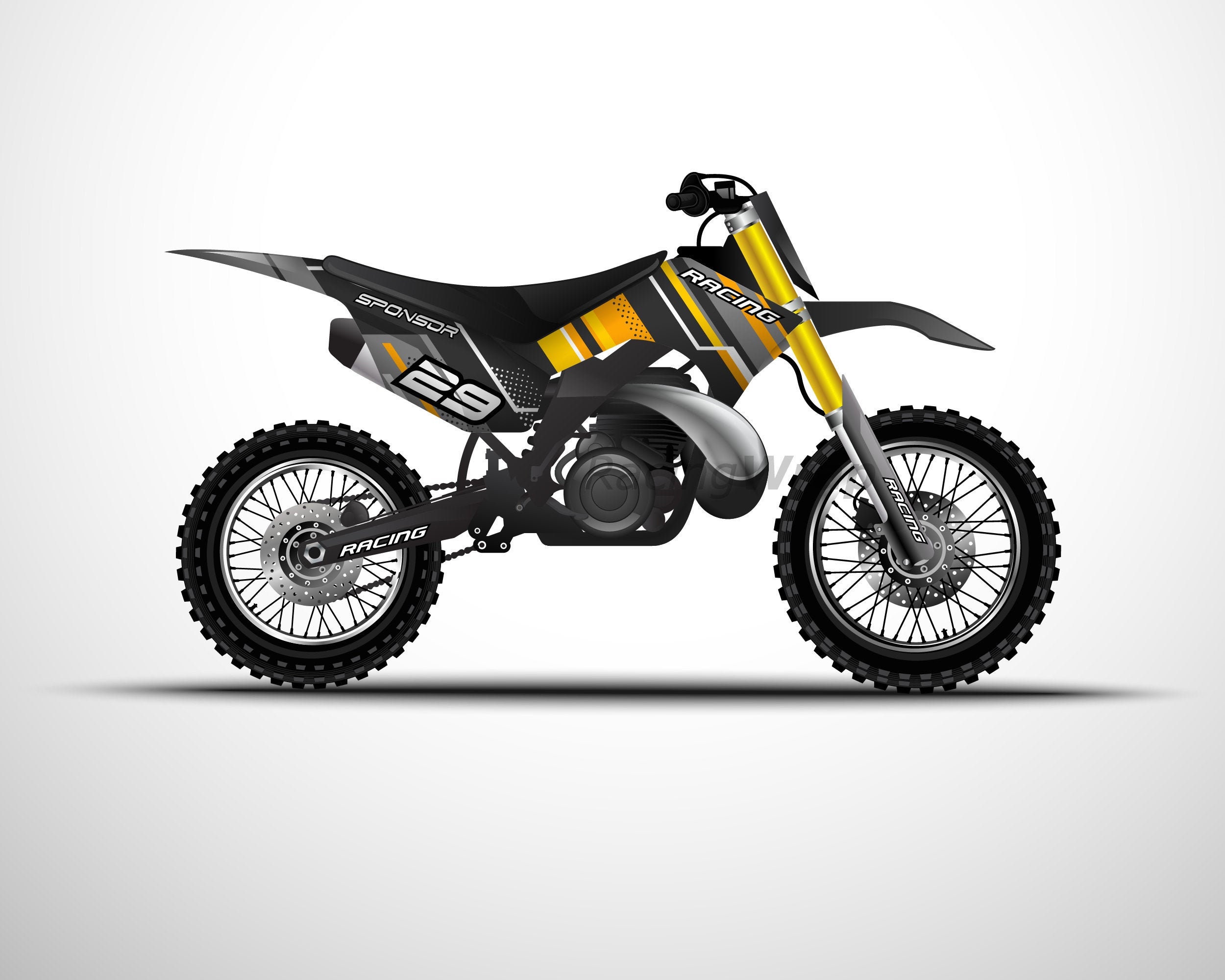 Motocross Offroad Motorbike Dirt Graphic by craft think · Creative