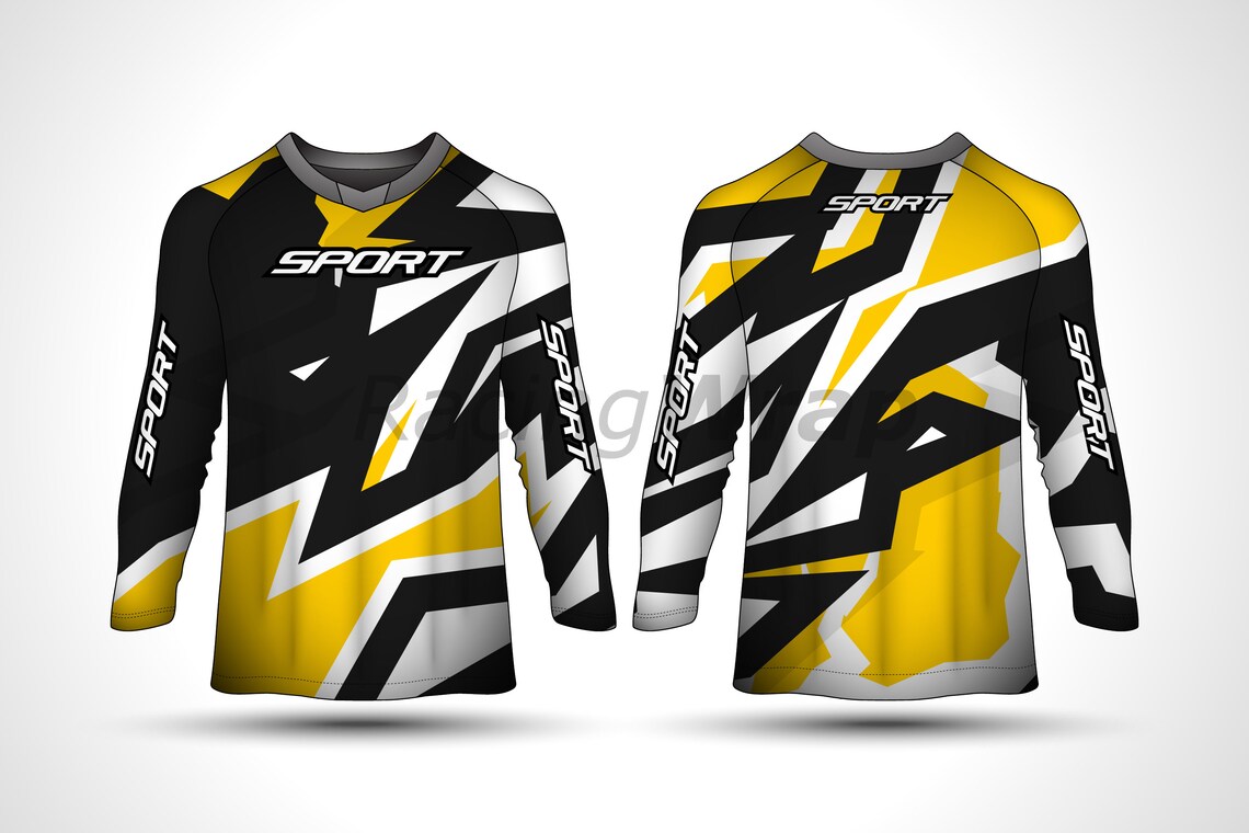 Download Racing Jersey Design Template Mockup Jersey Long Sleeve T ...