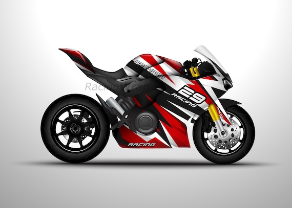Bike designing cheap sticker