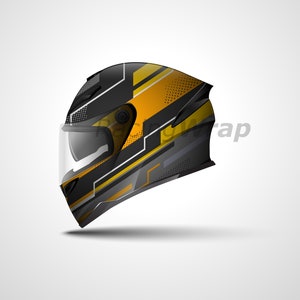 Helmet Wrap Decal: Graphic Vector Design (EPS, SVG, JPG)