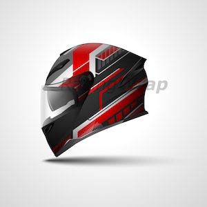 Helmets Mockup- Graphic Vector Helmet Wrap Decal - EPS, SVG, JPG - Digital Download