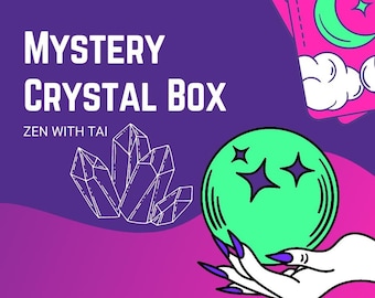 Mystery Crystal Box | Manifestation Crystals | Mystery Crystal Witch Box | Crystal Healing Gifts | Mystery Crystal Gift Box | Divination