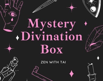 Mystery Divination Box | Witchy Mystery Box | Witchcraft Boxes for Divination Witches | Gift for Witches, Wiccan, Wicca, Divination Tools