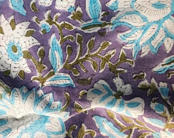 Bagru Hand Block Print Cotton Fabric