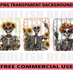 Vintage Halloween Skull PNG, Funny Cute Halloween Skeleton Design, Retro Fall Skeleton PNG, Autumn Skull, Creepy Skeleton, Spooky Halloween