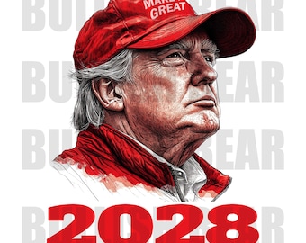 President Trump 2028 PNG Digital Download, Trump 2028 Patriotic PNG, Trump 2028 48th President of America, Trump PNG for Shirts, Posters,