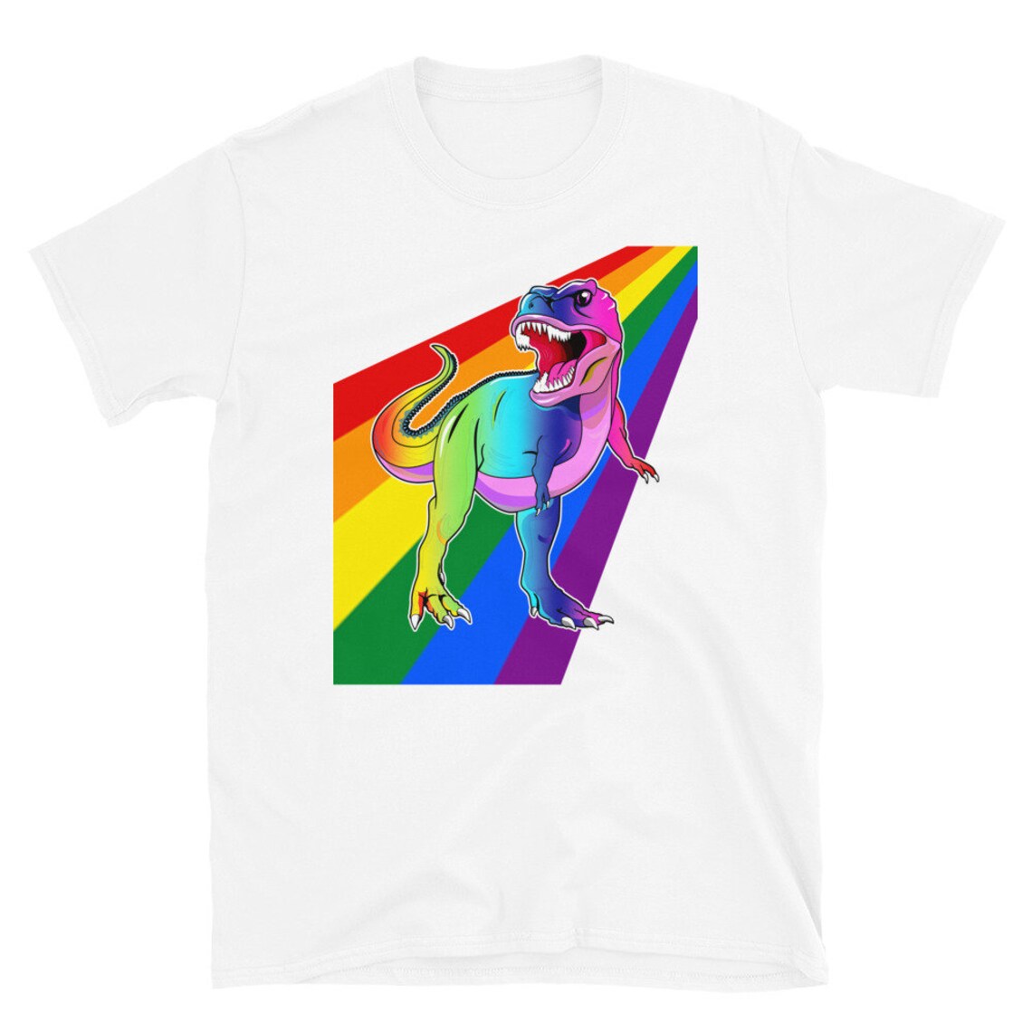 Pride Flag LGBTQ Flag Dinosaur Etsy