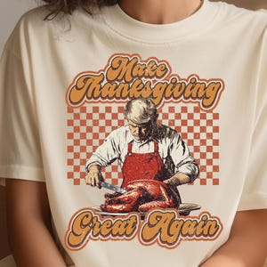 Vintage MakeThanksgiving Great Again PNG, Retro Trump Thanksgiving Design, Thanksgiving Decor PNG, Pro Trump Fall PNG, Trump Thanksgiving