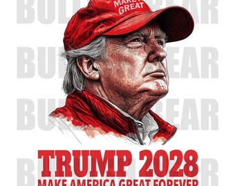 アメリカを永遠に偉大にしよう トランプ2028 PNG、トランプ大統領2028