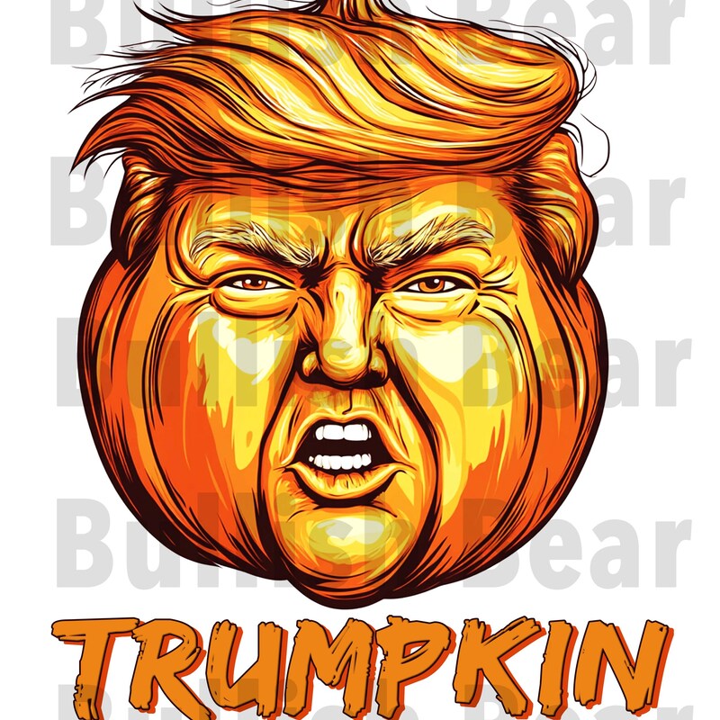 Trump Pumpkin Stencil Etsy