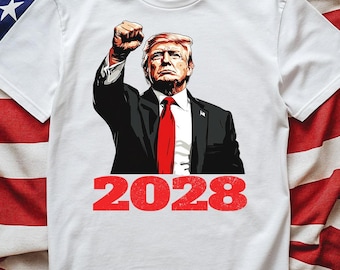 Donald Trump 2028 PNG Digital Download, Trump 2028 Patriotic PNG, Trump 2028 48th President of America, Trump PNG for Shirts, Posters,