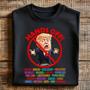Hands Off PNG, Political Protest Digital Download, Anti-Trump, Don&#39;t Touch PNG, Political Activism, Medicare, Social Security, Schools, Etc.