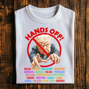 Hands Off Anti-Trump PNG, Political Protest Digital Download, Don&#39;t Touch PNG, Political Activism, Medicare, Social Security, Schools, LGBTQ