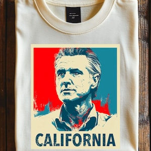 Gavin Newsom PNG, Descarga digital del gobernador de California Gavin Newsom, Diseño de camisetas y carteles para apoyar al gobernador Gavin Newsom en California.