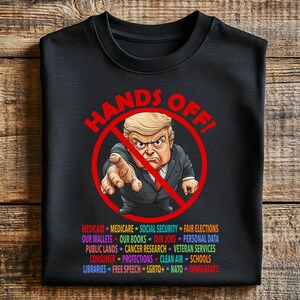 Chemise sans intervention, T-shirt anti-Trump Potest, Design de t-shirt sans intervention, Chemise de protestation nationale, T-shirt classique unisexe Pro Democracy