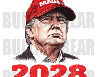 President Trump 2028 PNG Digital Download, Trump 2028 Patriotic PNG, Trump 2028 48th President of America, Trump PNG for Shirts, Posters,