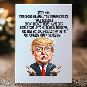 面白いトランプ母の日PNGデジタルダウンロード、母の日のトランプ面白い名言、母の日カード、シャツ用のトランプ母の日PNGデザイン