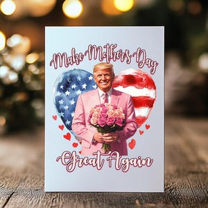 Descarga digital PNG del Día de la Madre de Donald Trump, Trump hace que el Día de la Madre sea grandioso nuevamente, PNG del Día de la Madre de Trump para tarjetas y camisetas del Día de la Madre