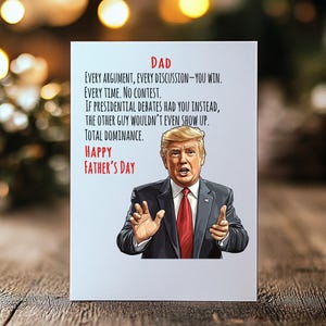 Trump fête des pères PNG en téléchargement numérique, Trump citations drôles pour la fête des pères PNG, Trump fête des pères PNG Design pour l'artisanat de la fête des pères