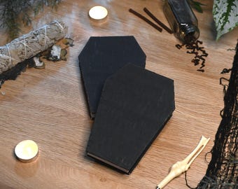 Witchy Coffin Notebook, Gothic Vampire Grimoire, Dark Academia Horror Journal, Personalized Occult Stationery, Customized Book of Shadows