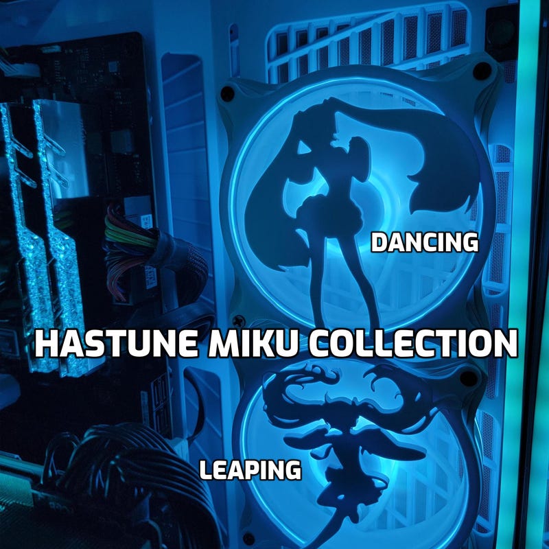 Miku Computer Fan Miku Pc Case - Etsy