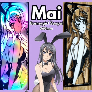 Mai Bunny Girl Senpai 360mm Double Couleur Gaming Computer Fan Shroud / Grill / Cover - Personnalisé 3D Imprimé - 240mm, 360mm
