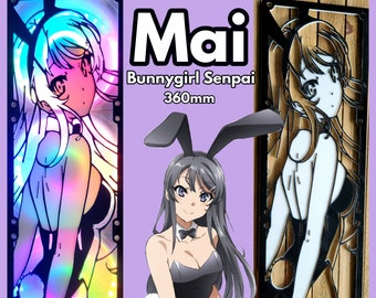 Mai Bunny Girl Senpai 360mm Dual Color Gaming Computer Fan Shroud / Grill / Cover - Custom 3D Printed - 240mm, 360mm