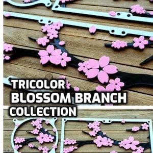 Sakura Cherry Blossom Zweig Sammlung Tricolor Gaming Computer Handwerker Fan Shroud/Grill/Abdeckung - Custom 3D gedruckt