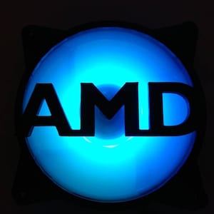 AMD Logo Gaming Computer Fan Shroud / Grill / Cover - Custom 3D Printed - 120mm, 140mm