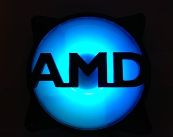 AMD Logo Gaming Computer Fan Shroud / Grill / Cover - Custom 3D Printed - 120mm, 140mm