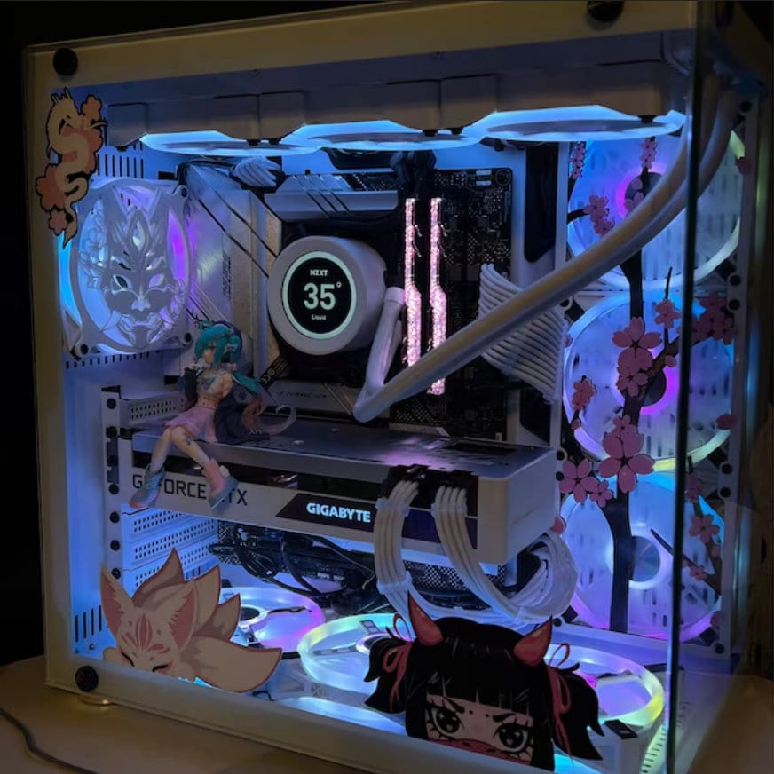 【SAKURA】オーダーPC Sakura Cherry Blossom Branch Collection Tricolor Gaming