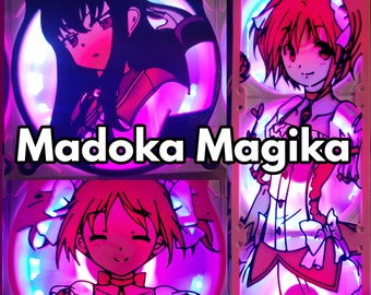 Madoka Magika Collection - Madoka and Homura - Tri Color Gaming Computer Fan Shroud / Grill / Cover  - Custom 3D Printed - 120mm, 140mm, 360