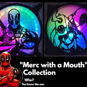 Merc with a Mouth Collection Gaming Computer Fan Shroud / Grill / Cover -  Dead Fellow - Custom 3D Printed - 120mm, 140mm