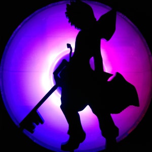 Roxas Gaming Computer Fan Shroud / Grill / Cover - Kingdom Hearts - Custom 3D Printed