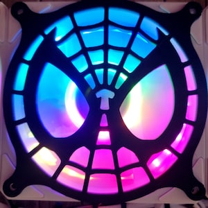 Spider Eyes Gaming Computer Fan Shroud / Grill / Cover - Custom 3D Printed - 120mm, 140mm