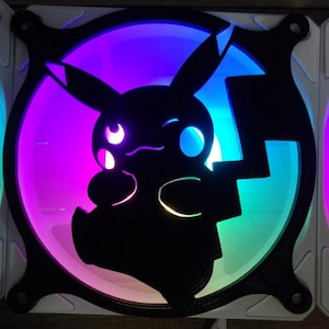 Volt Cheeks Gaming Computer Fan Shroud / Grill / Cover - Sakurai Armory - Custom 3D Printed - 120mm, 140mm