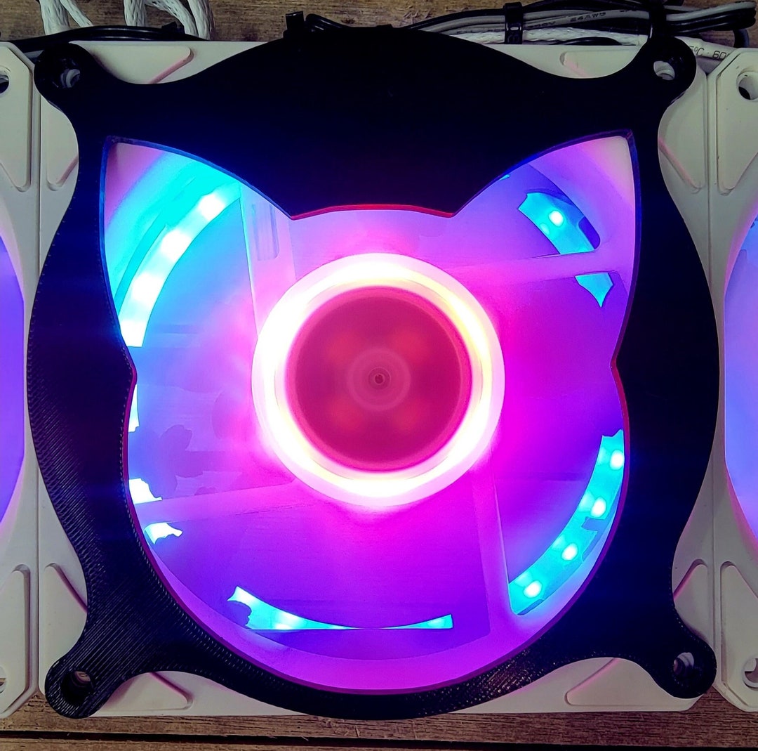 Neko Punchout Gaming Computer Fan Shroud / Grill / Cover - Custom 3D ...