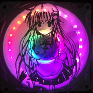 Lala Satalin Deviluke Gaming Computer Fan Shroud / Grill / Cover  - To Love Ru - Custom 3D Printed - 120mm, 140mm