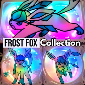 Frost Fox Collection - Tri Color Gaming Computer Fan Shroud / Grill / Cover - Nintendo - Custom 3D Printed - 120mm, 140mm
